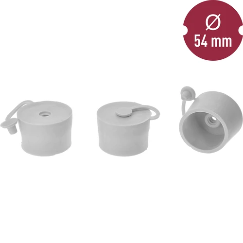 Kurk voor ballon fi 54 mm met sluiting - 2 ['kurk voor ballon met stop', ' kurk voor mandfles met stop', ' rubberen kurk voor ballon met sluiting', ' luchtdichte kurk voor ballon']