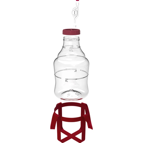 Lichte, onbreekbare wijnballon met draagriemen, 10 L - 2 ['wijnballonnen', ' bierballonnen', ' wijncontainers', ' biercontainers', ' PET-containers', ' breedmondballonnen', ' wijnsets', ' onbreekbare containers', ' fermentatiecontainers', ' fermentatieballonnen', ' ballonnen met schroefdop', ' ballonnen met accessoires', ' wijnnieuwigheden', ' huiswijnen', ' huisbieren', ' draagriemen', ' ballonnen', ' van kunststof', ' onbreekbaar', ' fermentor', ' demijohn', ' mandfles', ' gallon', ' wijn', ' bier', ' met draagriemen', ' set', ' 10L']