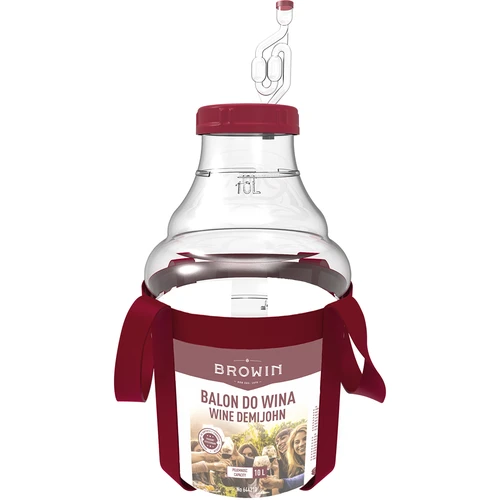Lichte, onbreekbare wijnballon met draagriemen, 10 L - 3 ['wijnballonnen', ' bierballonnen', ' wijncontainers', ' biercontainers', ' PET-containers', ' breedmondballonnen', ' wijnsets', ' onbreekbare containers', ' fermentatiecontainers', ' fermentatieballonnen', ' ballonnen met schroefdop', ' ballonnen met accessoires', ' wijnnieuwigheden', ' huiswijnen', ' huisbieren', ' draagriemen', ' ballonnen', ' van kunststof', ' onbreekbaar', ' fermentor', ' demijohn', ' mandfles', ' gallon', ' wijn', ' bier', ' met draagriemen', ' set', ' 10L']