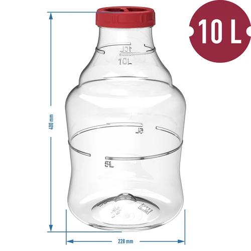 Lichte, onbreekbare wijnballon met draagriemen, 10 L - 6 ['wijnballonnen', ' bierballonnen', ' wijncontainers', ' biercontainers', ' PET-containers', ' breedmondballonnen', ' wijnsets', ' onbreekbare containers', ' fermentatiecontainers', ' fermentatieballonnen', ' ballonnen met schroefdop', ' ballonnen met accessoires', ' wijnnieuwigheden', ' huiswijnen', ' huisbieren', ' draagriemen', ' ballonnen', ' van kunststof', ' onbreekbaar', ' fermentor', ' demijohn', ' mandfles', ' gallon', ' wijn', ' bier', ' met draagriemen', ' set', ' 10L']