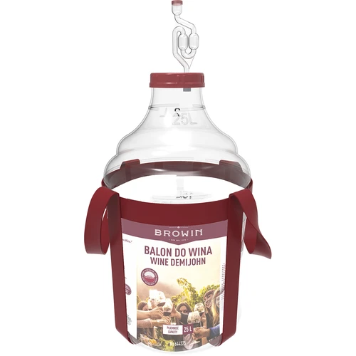 Lichte, onbreekbare wijnballon met draagriemen, 25 L - 2 ['wijnballonnen', ' bierballonnen', ' wijncontainers', ' biercontainers', ' PET-containers', ' breedmondballonnen', ' wijnsets', ' onbreekbare containers', ' fermentatiecontainers', ' fermentatieballonnen', ' ballonnen met schroefdop', ' ballonnen met accessoires', ' wijnnieuwigheden', ' huiswijnen', ' huisbieren', ' draagriemen', ' ballonnen', ' van kunststof', ' onbreekbaar', ' fermentor', ' demijohn', ' mandfles', ' gallon', ' wijn', ' bier', ' met draagriemen', ' set']