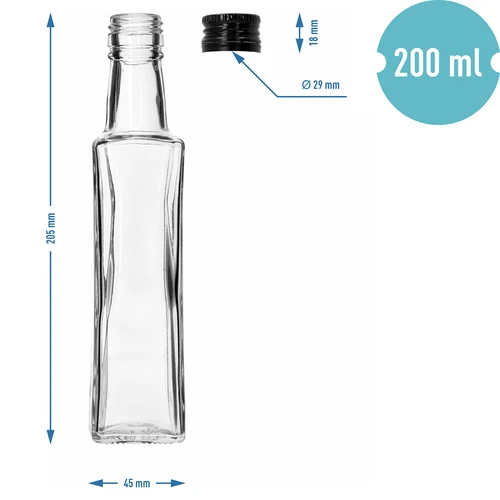 Fles Olimp 200 ml met schroefdop, 1 stuk - 8