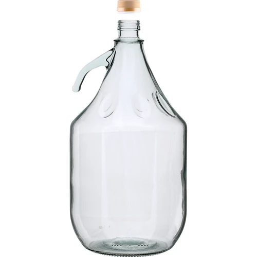 Mandfles 5 L Dama met dop - zonder mand - 2 ['fles 5l', ' fles voor fermentatie', ' mandfles voor fermentatie', ' mandfles voor wijn', ' mandfles voor wijn', ' voor het bewaren van wijn', ' fles voor sap']