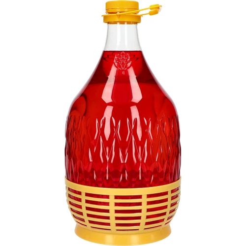 Mandfles Dama 5 L PET, met schroefdop, handgreep en mandje - 2