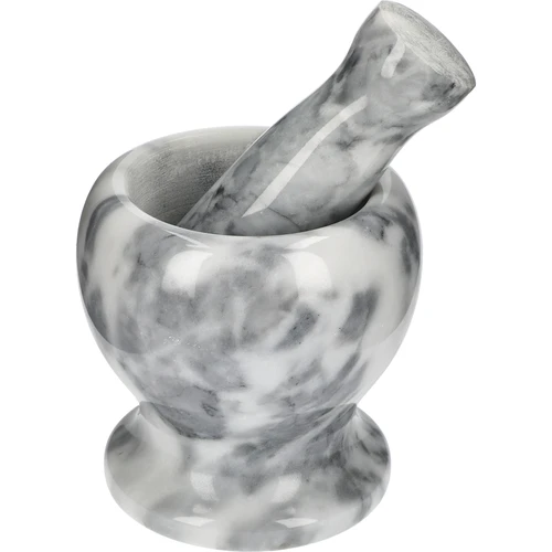 Marmeren keuken vijzel, grijs, ø 10,5 cm  - 1 ['vijzel', ' vijzel met stamper', ' marmeren vijzel', ' stenen vijzel', ' vijzel van steen', ' keuken vijzel', ' vijzel voor kruiden', ' vijzel van marmer', ' decoratieve vijzel', ' keuken vijzel', ' vijzel voor kruiden', ' vijzel voor specerijen', ' elegante vijzel', ' mooie vijzel', ' grijze vijzel']