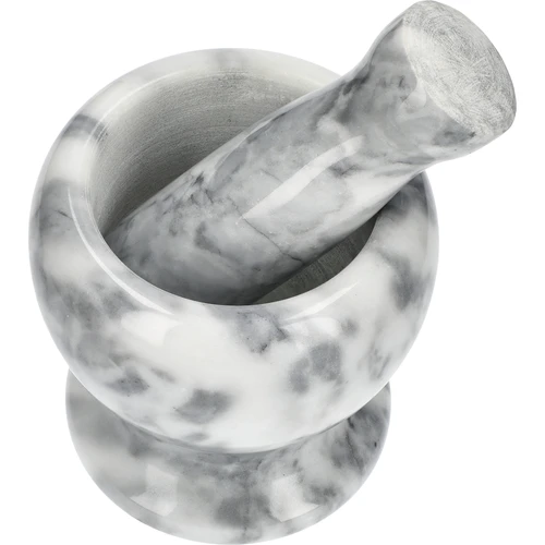 Marmeren keuken vijzel, grijs, ø 10,5 cm - 2 ['vijzel', ' vijzel met stamper', ' marmeren vijzel', ' stenen vijzel', ' vijzel van steen', ' keuken vijzel', ' vijzel voor kruiden', ' vijzel van marmer', ' decoratieve vijzel', ' keuken vijzel', ' vijzel voor kruiden', ' vijzel voor specerijen', ' elegante vijzel', ' mooie vijzel', ' grijze vijzel']