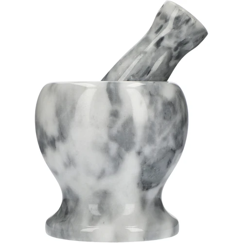 Marmeren keuken vijzel, grijs, ø 10,5 cm - 3 ['vijzel', ' vijzel met stamper', ' marmeren vijzel', ' stenen vijzel', ' vijzel van steen', ' keuken vijzel', ' vijzel voor kruiden', ' vijzel van marmer', ' decoratieve vijzel', ' keuken vijzel', ' vijzel voor kruiden', ' vijzel voor specerijen', ' elegante vijzel', ' mooie vijzel', ' grijze vijzel']