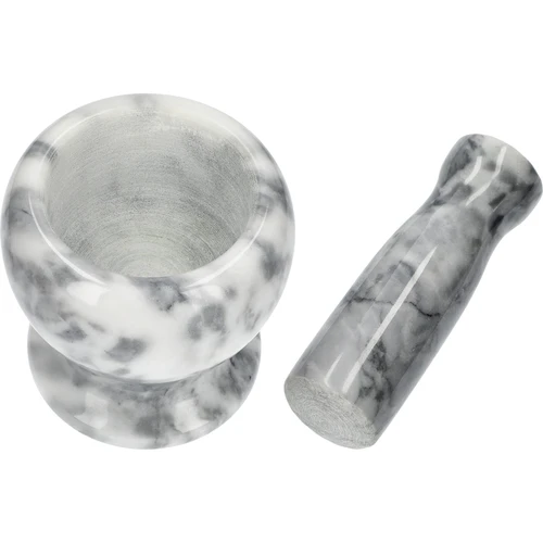 Marmeren keuken vijzel, grijs, ø 10,5 cm - 6 ['vijzel', ' vijzel met stamper', ' marmeren vijzel', ' stenen vijzel', ' vijzel van steen', ' keuken vijzel', ' vijzel voor kruiden', ' vijzel van marmer', ' decoratieve vijzel', ' keuken vijzel', ' vijzel voor kruiden', ' vijzel voor specerijen', ' elegante vijzel', ' mooie vijzel', ' grijze vijzel']