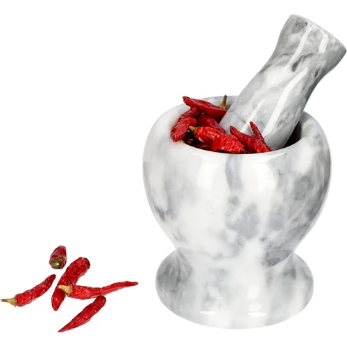 Marmeren keuken vijzel, grijs, ø 10,5 cm - 8 ['vijzel', ' vijzel met stamper', ' marmeren vijzel', ' stenen vijzel', ' vijzel van steen', ' keuken vijzel', ' vijzel voor kruiden', ' vijzel van marmer', ' decoratieve vijzel', ' keuken vijzel', ' vijzel voor kruiden', ' vijzel voor specerijen', ' elegante vijzel', ' mooie vijzel', ' grijze vijzel']