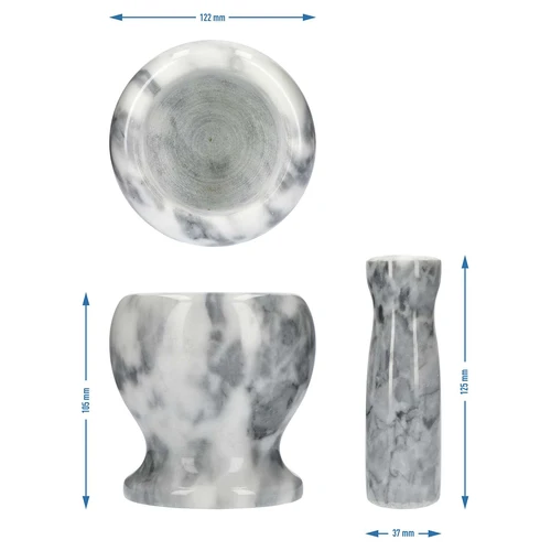 Marmeren keuken vijzel, grijs, ø 10,5 cm - 10 ['vijzel', ' vijzel met stamper', ' marmeren vijzel', ' stenen vijzel', ' vijzel van steen', ' keuken vijzel', ' vijzel voor kruiden', ' vijzel van marmer', ' decoratieve vijzel', ' keuken vijzel', ' vijzel voor kruiden', ' vijzel voor specerijen', ' elegante vijzel', ' mooie vijzel', ' grijze vijzel']