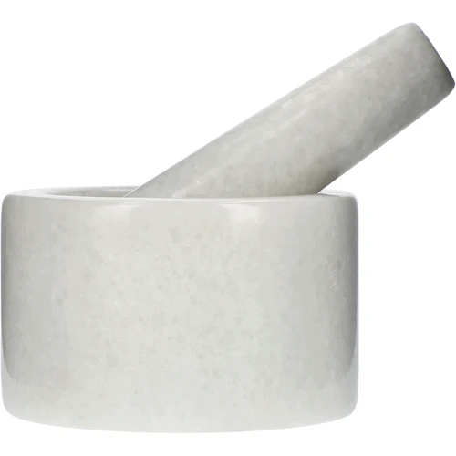 Marmeren keuken vijzel, wit, ø 10 cm - 3 ['vijzel', ' vijzel met stamper', ' marmeren vijzel', ' stenen vijzel', ' vijzel van steen', ' keuken vijzel', ' vijzel voor kruiden', ' vijzel van marmer', ' decoratieve vijzel', ' keuken vijzel', ' vijzel voor kruiden', ' vijzel voor specerijen', ' elegante vijzel', ' mooie vijzel', ' witte vijzel']
