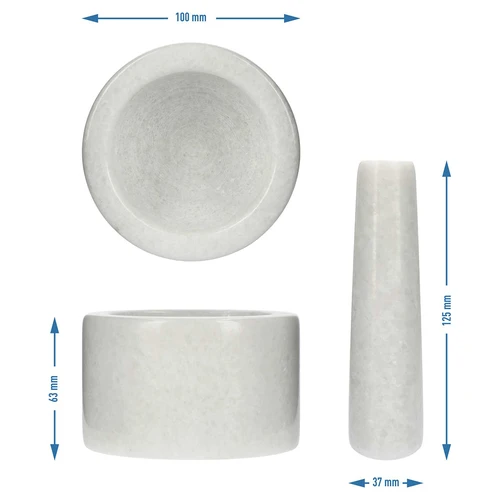 Marmeren keuken vijzel, wit, ø 10 cm - 10 ['vijzel', ' vijzel met stamper', ' marmeren vijzel', ' stenen vijzel', ' vijzel van steen', ' keuken vijzel', ' vijzel voor kruiden', ' vijzel van marmer', ' decoratieve vijzel', ' keuken vijzel', ' vijzel voor kruiden', ' vijzel voor specerijen', ' elegante vijzel', ' mooie vijzel', ' witte vijzel']