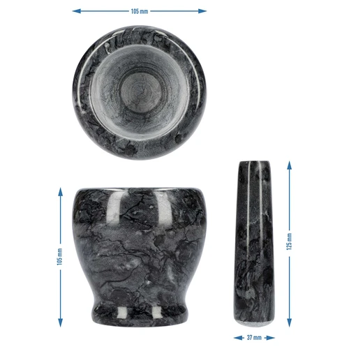 Marmeren keuken vijzel, zwart, ø 10,5 cm - 10 ['vijzel', ' vijzel met stamper', ' marmeren vijzel', ' stenen vijzel', ' vijzel van steen', ' keuken vijzel', ' vijzel voor kruiden', ' vijzel van marmer', ' decoratieve vijzel', ' keuken vijzel', ' vijzel voor kruiden', ' vijzel voor specerijen', ' elegante vijzel', ' mooie vijzel']