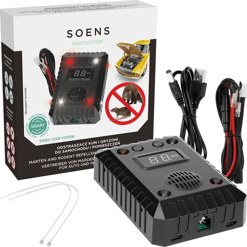 Marter- en knaagdierafschrikmiddel voor auto's en ruimtes (ultrasoon +LED) - 9 ['afschrikmiddel', ' auto-afschrikmiddel', " knaagdierafschrikmiddel voor auto's", ' auto marterafschrikmiddel', ' ultrasoon afschrikmiddel', ' ultrasoon knaagdierafschrikmiddel voor voertuigen', ' knaagdierafschrikmiddel', ' marterafschrikmiddel', ' muizenafschrikmiddel', ' auto knaagdierafschrikmiddel', ' ongedierteafschrikmiddel', ' ultrasoon ongedierteafschrikmiddel', ' veilige auto', ' tegen muizen', ' effectieve afschrikking van marters en knaagdieren', ' USB-afschrikmiddel', ' batterij-afschrikmiddel', ' knaagdierafschrikmiddel voor ruimtes', ' knaagdierafschrikmiddel voor gebouwen']