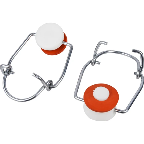 Mechanische sluiting van draad fi25 mm - 5 stuks  - 1 ['voor het afsluiten van flessen en mandflessen', ' flesafsluiting', ' flesstop', ' flesklem', ' fleskurk', ' flessenkurken']