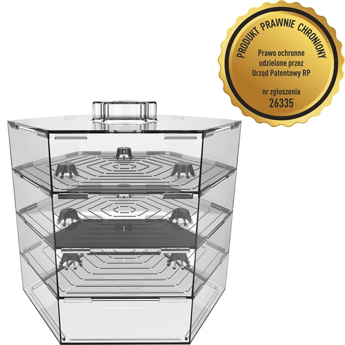 Meerlagige kiemtoren Niezłe Ziółko met radijszaad - 6 ['gezonde kiemen', ' thuis kiemen kweken', ' veganistisch product kiemen', ' kiemen kweken thuis', ' radijskiemen', ' kiemen kweken', ' radijszaad', ' kiemset met zaden', ' kiemtoren']