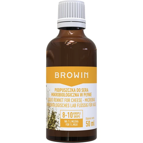 Microbiologisch stremsel voor kaas in vloeibare vorm 50 ml  - 1 ['stremsel', ' stremsel voor kaas', ' microbiologisch stremsel', ' vegetarisch stremsel', ' veganistisch stremsel', ' stremsel voor het coaguleren van melk']