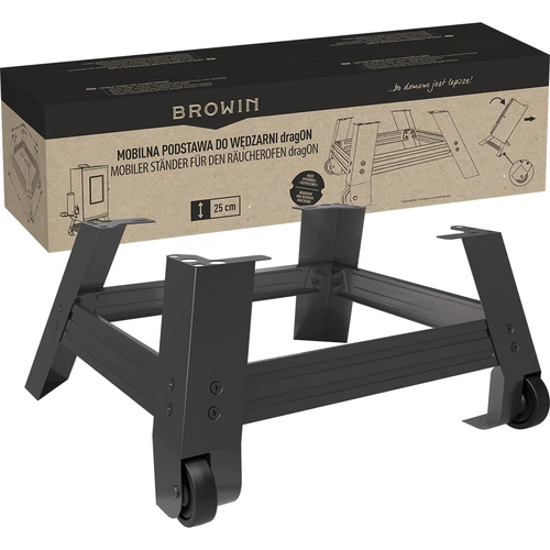 Mobiele Basis voor rookoven dragON 330275 - 2 ['basis voor elektrische rookoven dragON', ' mobiele basis voor elektrische rookoven dragON', ' basis met wielen voor elektrische rookoven dragON', ' extra accessoires voor rookoven dragON', ' rookoven op basis met twee wielen', ' rookoven Browin dragON 330275', ' extra uitrusting voor rookoven Browin', ' extra accessoires voor rookoven dragON', ' verplaatsbare basis voor rookoven dragON']