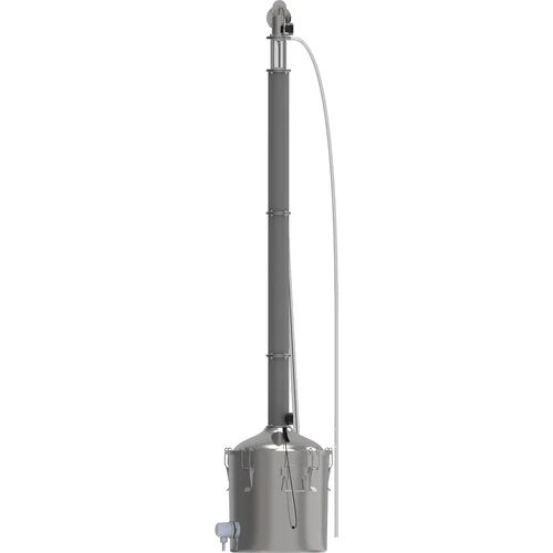 Modulaire distilleerder Convex 30 L elektrisch - Aabratek - 3 ['abratek', ' elektrische distilleerder', ' distilleerder met kijkglas', ' modulaire distilleerder', ' gerectificeerde spiritus', ' gedestilleerd water 95%', ' distillatie', ' koperen vulling', ' koperen prismatische veren', ' browin distilleerder']