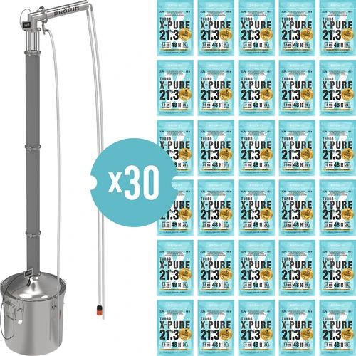 Modulaire distilleerder Convex 30 L elektrisch - Aabratek - 2 ['abratek', ' elektrische distilleerder', ' distilleerder met kijkglas', ' modulaire distilleerder', ' gerectificeerde spiritus', ' gedestilleerd water 95%', ' distillatie', ' koperen vulling', ' koperen prismatische veren', ' browin distilleerder']