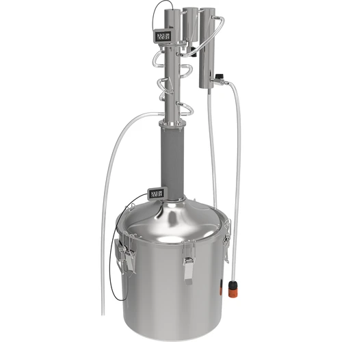 Modulaire distilleerder Convex 30 L - Torpedo, 'Koude Vingers' - 2 ['Browin distilleerder', ' modulaire distilleerders', ' distilleerder met opvangvat', ' modulaire distilleerder', ' opvangvaten voor distilleerder', ' zuivere distillaat', ' distillatieset', ' bolle deksel', ' convex deksel', ' distilleercontainer met deksel', ' distillatieset', ' uitbreidbare distillatieset', ' distillatie op verschillende warmtebronnen', ' koude vingers module', ' reflux koude vingers', ' Torpedo distilleerder', ' distilleerkolom']