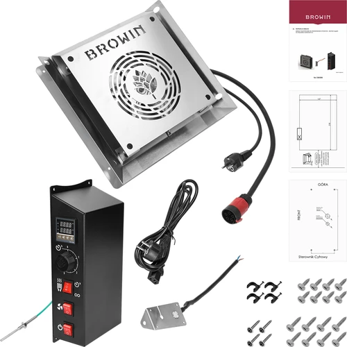 Module set met digitale thermostaat - dragON 2,7 kW, voor tuinrookovens - 2