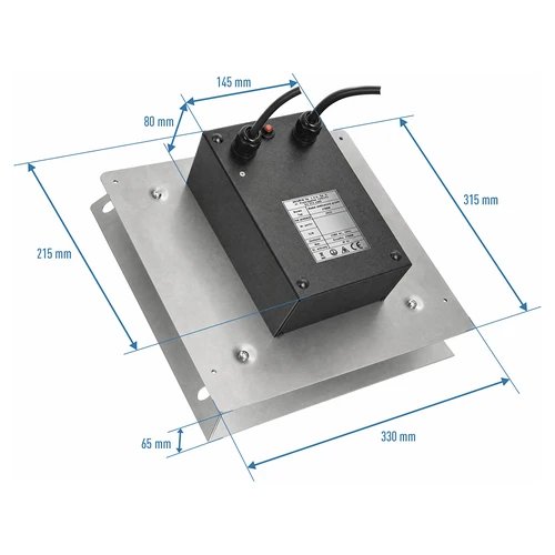Module set met digitale thermostaat - dragON 2,7 kW, voor tuinrookovens - 9