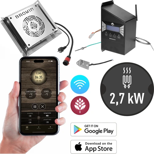 Module set met Wi-Fi controller - dragON IQ 2,7 kW, voor tuinrookovens  - 1 
