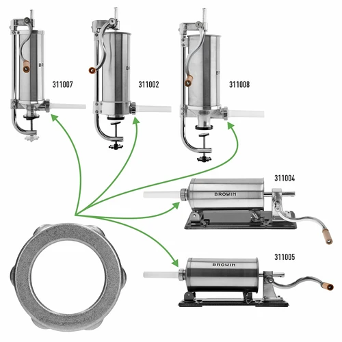 Moer voor Browin-worstenvullers nr 311002, 311004, 311005, 311007, 311008 - 3