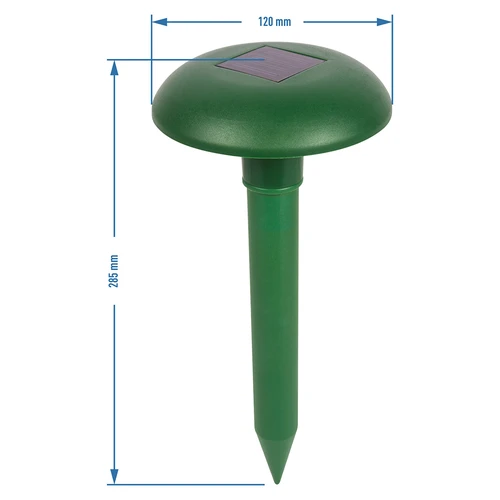 Mollenverjager op zonne-energie - 7 ['mollenverjager', ' tegen mollen', ' manier om van mollen af te komen', ' tegen woelmuizen', ' voor woelmuizen', ' tegen veldmuizen', ' zonne-energie verjager']