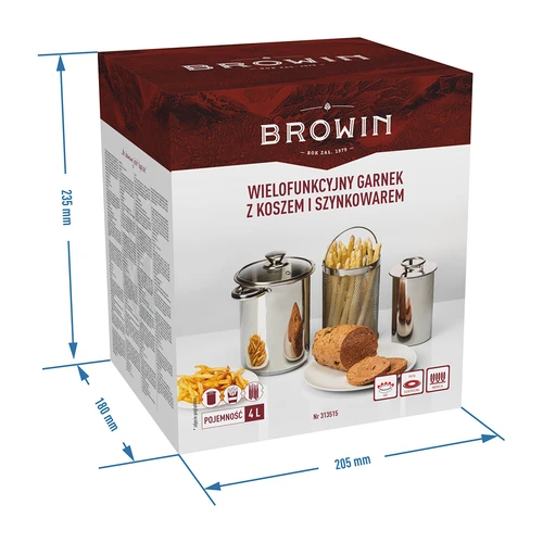 Multifunctionele pan met mandje en hamkoker - 11