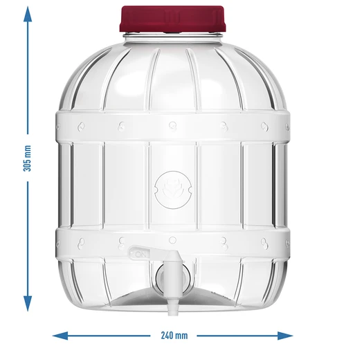 Multifunctionele pot met kraantje 10L - 8 ['PET-pot', ' kunststof pot', ' plastic pot', ' multifunctionele pot', ' onbreekbare pot', ' pot met kraan', ' pot met kraantje', ' pot voor limonade', ' pot met deksel en kurk']