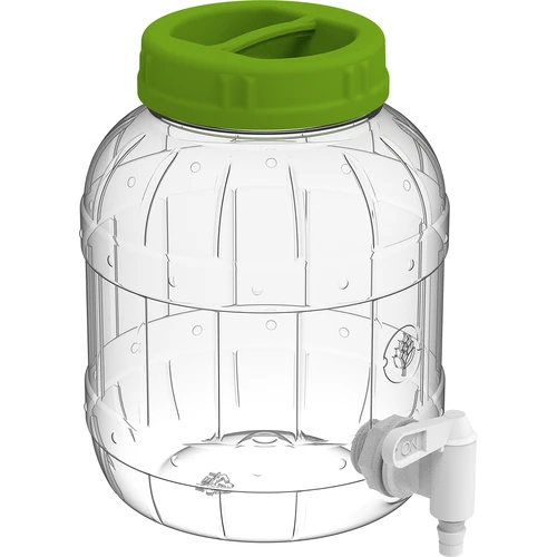 Multifunctionele pot met kraantje 3L - 2 ['pet pot', ' kunststof pot', ' plastic pot', ' multifunctionele pot', ' onbreekbare pot', ' pot met kraan', ' pot met kraantje', ' pot voor limonade', ' pot met deksel en kurk', ' citroenlimonade', ' limonade', ' punch', ' overgieten']