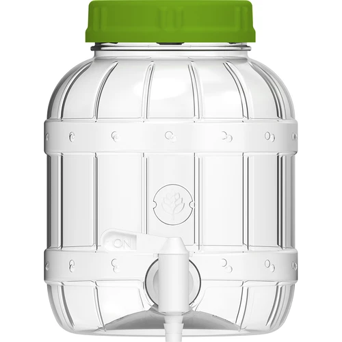 Multifunctionele pot met kraantje 3L - 3 ['pet pot', ' kunststof pot', ' plastic pot', ' multifunctionele pot', ' onbreekbare pot', ' pot met kraan', ' pot met kraantje', ' pot voor limonade', ' pot met deksel en kurk', ' citroenlimonade', ' limonade', ' punch', ' overgieten']