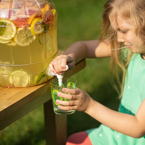 Multifunctionele pot met kraantje 3L - 10 ['pet pot', ' kunststof pot', ' plastic pot', ' multifunctionele pot', ' onbreekbare pot', ' pot met kraan', ' pot met kraantje', ' pot voor limonade', ' pot met deksel en kurk', ' citroenlimonade', ' limonade', ' punch', ' overgieten']