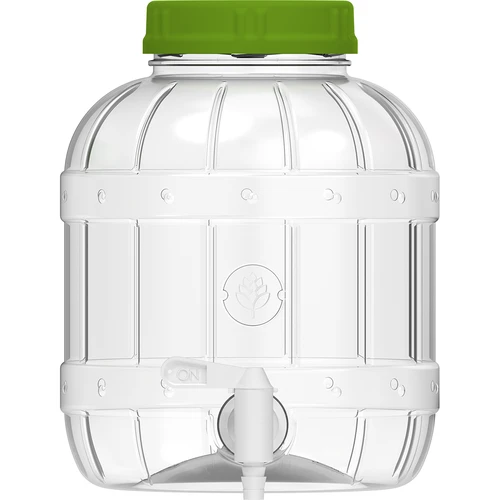 Multifunctionele pot met kraantje 5L - 3 ['pet pot', ' kunststof pot', ' plastic pot', ' multifunctionele pot', ' onbreekbare pot', ' pot met kraan', ' pot met kraantje', ' pot voor limonade', ' pot met schroefdeksel en kurk', ' pot 5L', ' citroenlimonade', ' limonade', ' punch', ' aftappen']