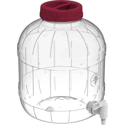 Multifunctionele pot met kraantje 8L - 2 ['pet pot', ' kunststof pot', ' plastic pot', ' multifunctionele pot', ' onbreekbare pot', ' pot met kraan', ' pot met kraantje', ' pot voor limonade', ' pot met deksel en kurk']
