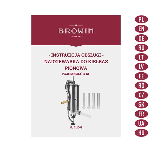 Nadziewarka pionowa 4 kg - 9