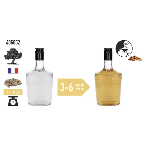 Natuurlijke eiken vlokken voor het aromatiseren van alcohol (whisky, witte wijn), 50 g - 6 ['eiken chips', ' eiken vlokken', ' natuurlijke eiken vlokken', ' ongebrande eiken vlokken', ' eiken vlokken voor whisky', ' vlokken voor wijn', ' eiken vlokken voor wijn', ' wijn rijpen', ' wijn aromatiseren', ' voor alcohol', ' toevoegingen voor alcohol', ' smaaktoevoegingen', ' eiken vlokken 50 g', ' natuurlijke eiken snippers', ' eiken krullen', ' Franse eiken vlokken']