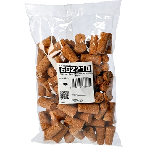 Natuurlijke kurk kegelvormig fi16/21mm - geagglomereerd - 100st. - 3 ['kurk van kurk', ' wijnkurk', ' fleskurk', ' wijnstop', ' wijnflessen met kurken']