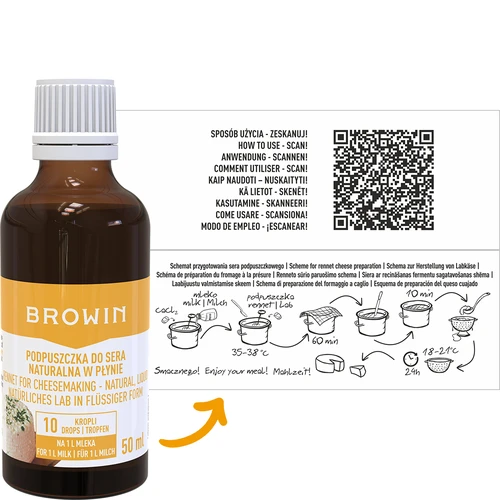 Natuurlijke vloeibare stremsel voor kaas 50 ml - 2