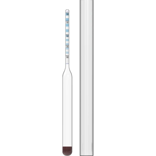 Nauwkeurige glazen alcoholmeter  - 1 ['alcoholmeter', ' areometer voor alcoholmeting', ' alcoholindicator', ' voor distillaten', " voor wodka's"]