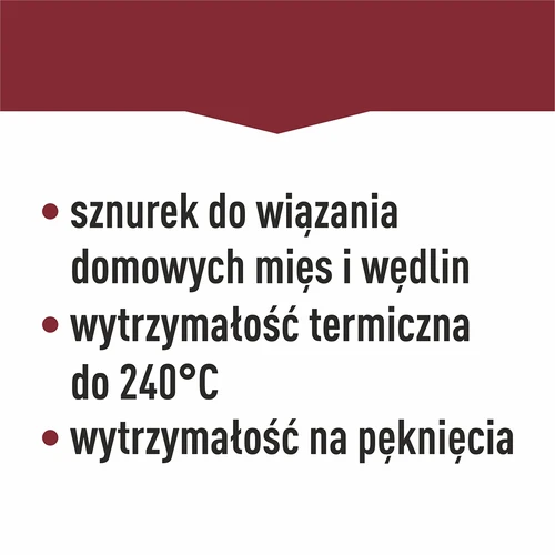 Nici wędliniarskie bawełniane białe (240°C) 55 m - 11