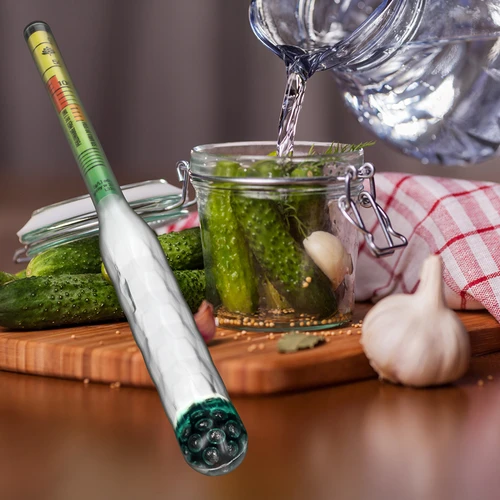 Niet-breekbare zoutmeter met proefbuis, meetbereik: 0-300 g zout/L - 8