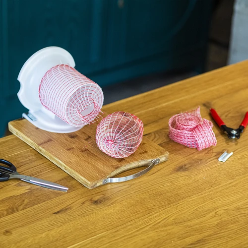 Nylongaas voor vleessnijwerk 4 m x 22 cm met thermische weerstand van 125°C - 4 ['vleessnijwerk net', ' nylongaas', ' voedselnet', ' vleessnijwerk netten', ' krimpnet voor voedsel']