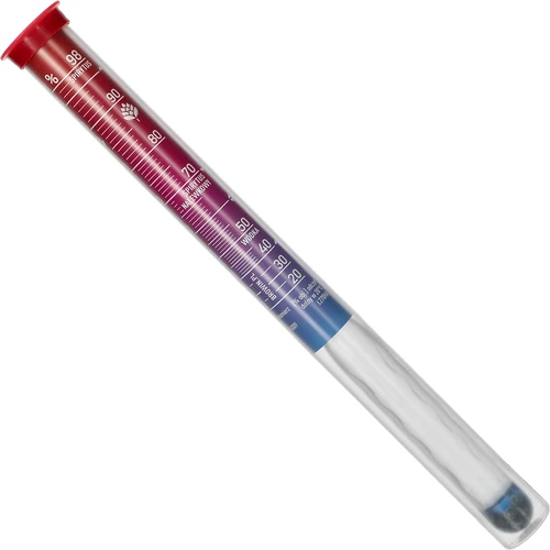 Onbreekbare alcoholmeter met proefbuis, meetbereik 20-98% - 3