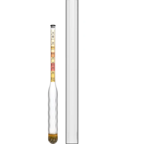 Onbreekbare honingmeter met proefbuis, meetbereik 10-50°Blg  - 1 ['honingmeter', ' onbreekbare honingmeter', ' veilige honingmeter', ' onbreekbare meter voor honing', ' hydrometer voor honingwijnen', ' meting van Balinga van honing', ' instrument voor het meten van suiker', ' eenvoudig suiker meten in honingwijnen', ' suiker meten in honingwort', ' suikergehalte meten', ' suikergehalte-indicator in instellingen', ' honingmeter met duidelijke schaal', ' welke honingmeter te kiezen', ' cadeau voor drankproducent', ' innovatieve meter voor honingwijnen', ' indicator voor honing', ' voor het maken van honingwijnen']