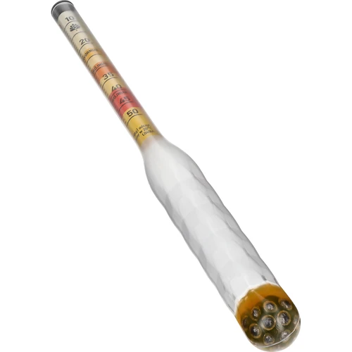 Onbreekbare hydrometer voor mede met maatcilinder, meetbereik 10-50°Blg - 2