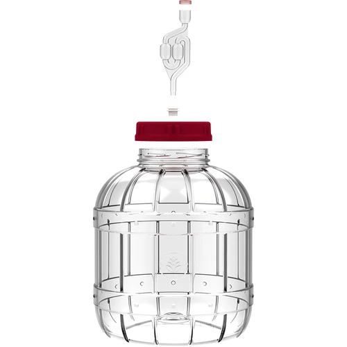 Onbreekbare, multifunctionele fermentatiepot, 8L - 3 ['onbreekbare pot', ' plastic pot', ' kunststof pot', ' pot voor wijn', ' pot voor cider', ' voor wijnfermentatie', ' pot met fermentatiebuis']