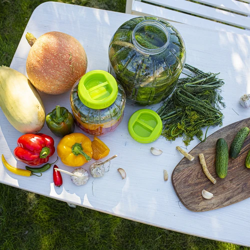 Onbreekbare, multifunctionele pot, 8 L - 2 ['potten', ' grote pot', ' augurkenpot', ' voor fermentatie', ' voor likeuren', ' plastic pot', ' lichte pot', ' pot van kunststof']